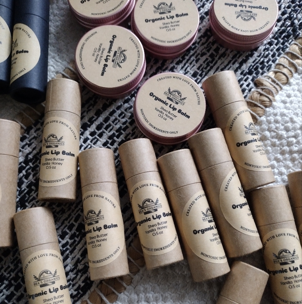 Organic Tallow Lip Balm with Raw Honey, Vanilla and Shea Butter - Picture 5 of 6